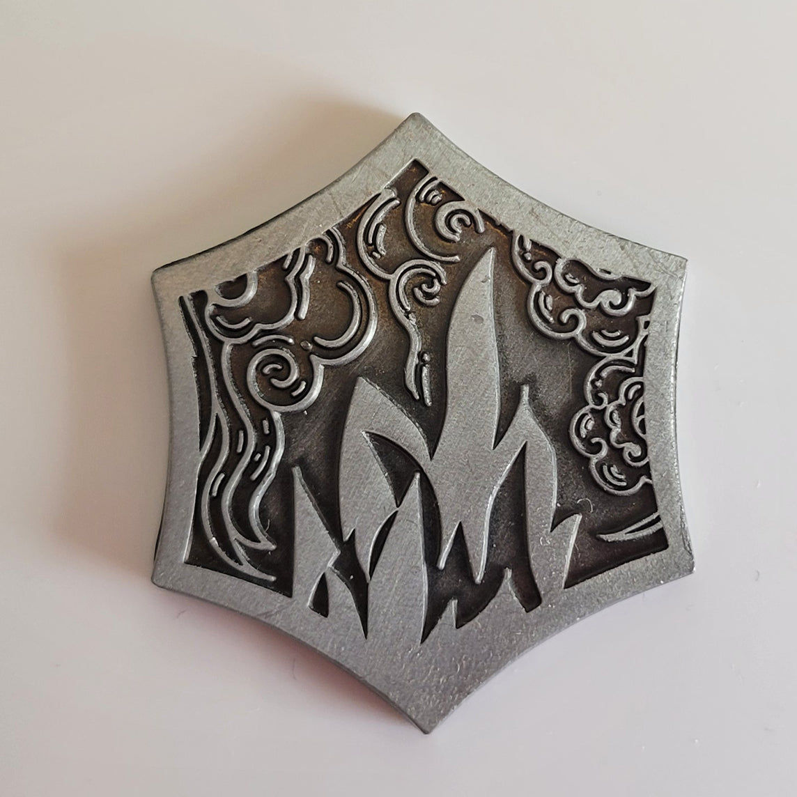 Solid Metal D2 Coin - Fire and Ice