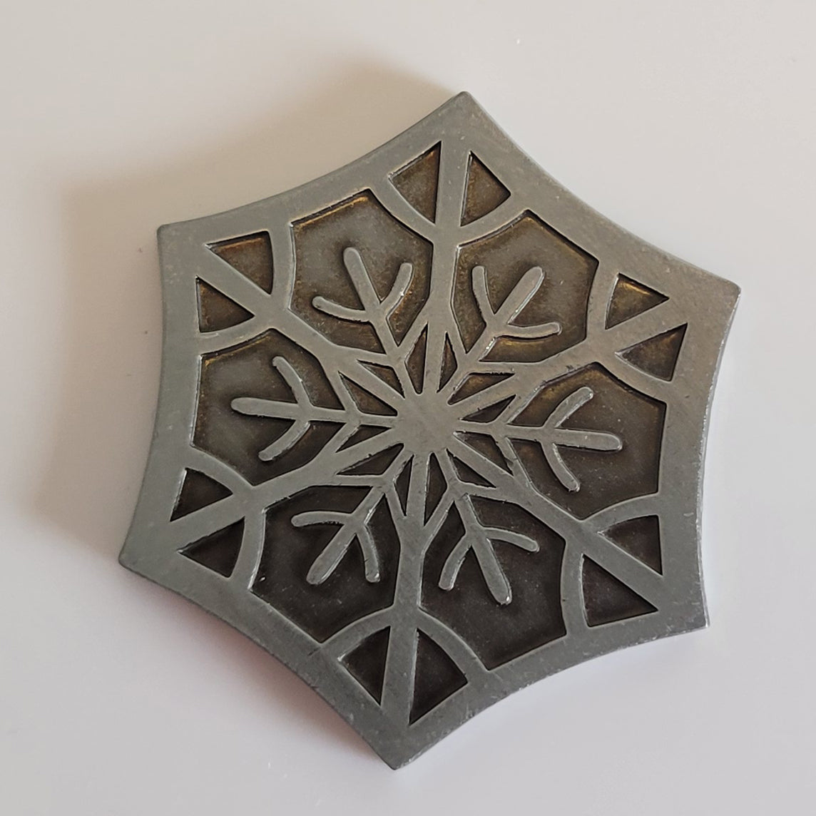 Solid Metal D2 Coin - Fire and Ice