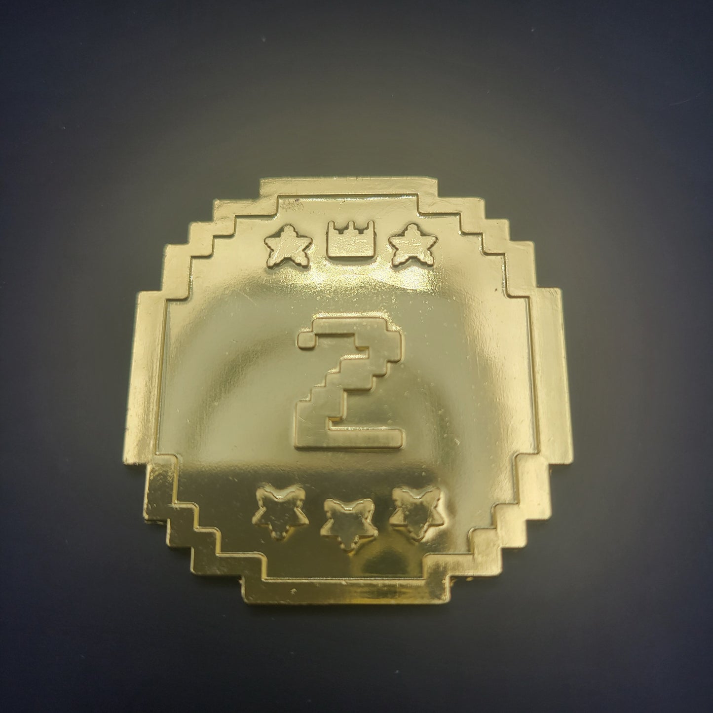 Solid Metal D2 Coin - Pixel Perfection