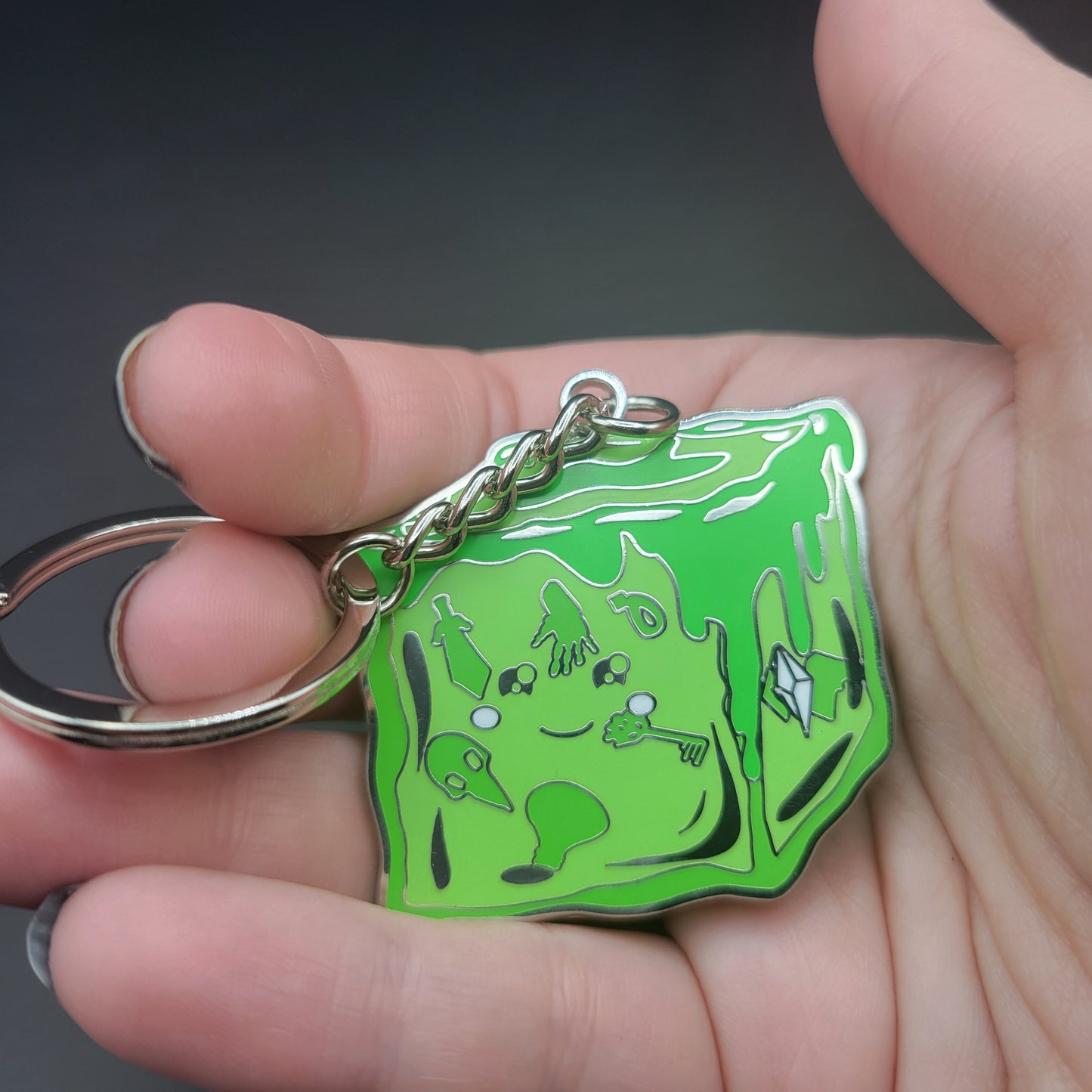 Hard Enamel Keychain - Gelatinous Cute