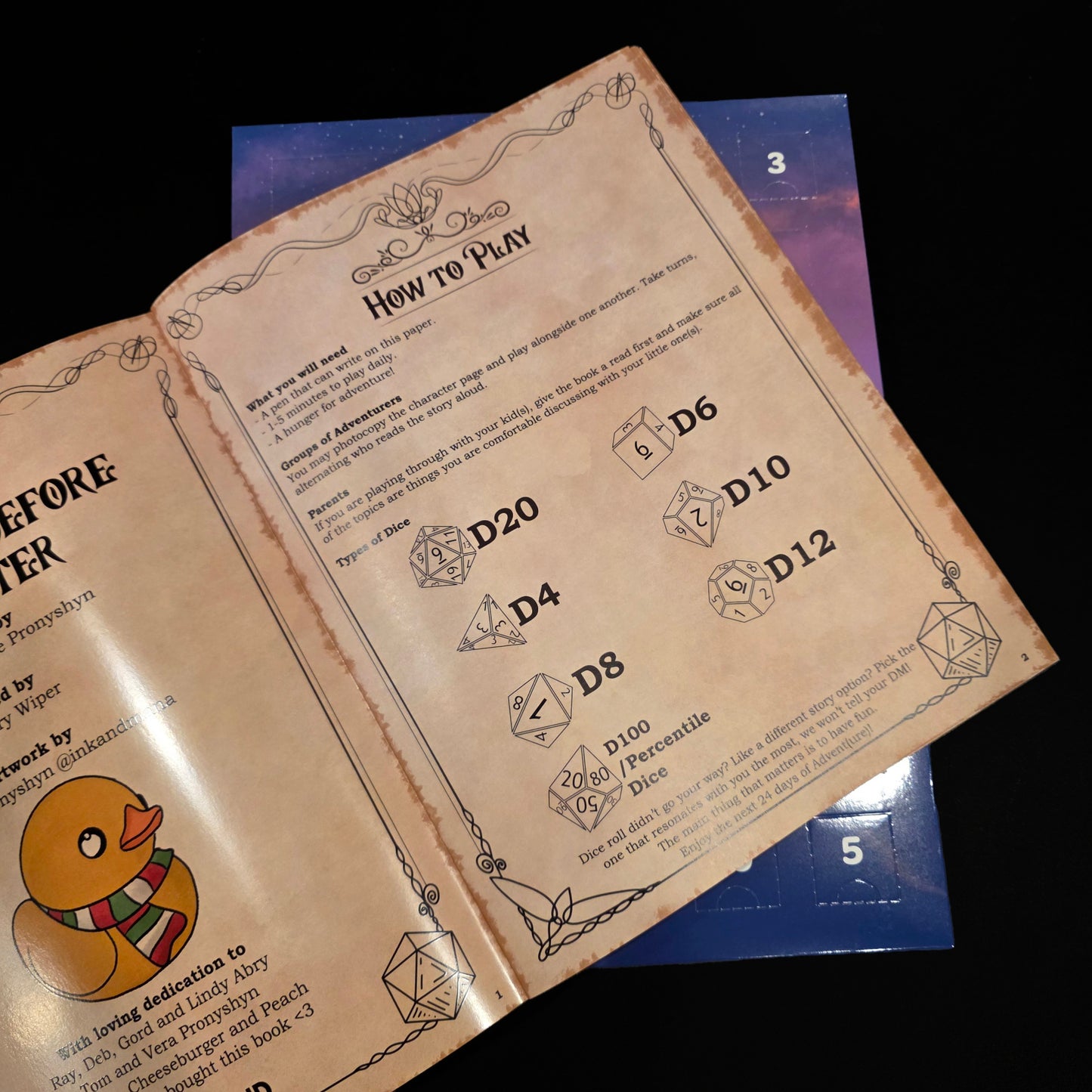 Dice Advent Calendar & 24 Day Adventure Book ($130 value)